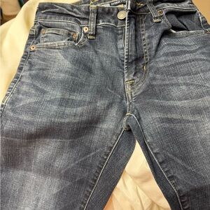 American Eagle Outfitters Men's Straight Jeans - Faded Blue Denim